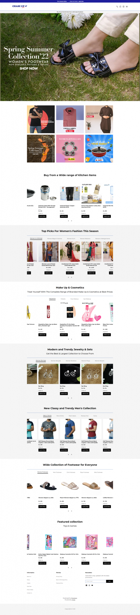 chaseupfashion shopify ecommerce online store site